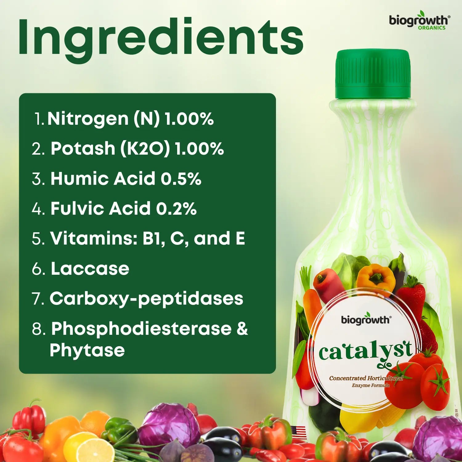 Catalyst Liquid Organic Plant Vitamin for Veggies & Fruits