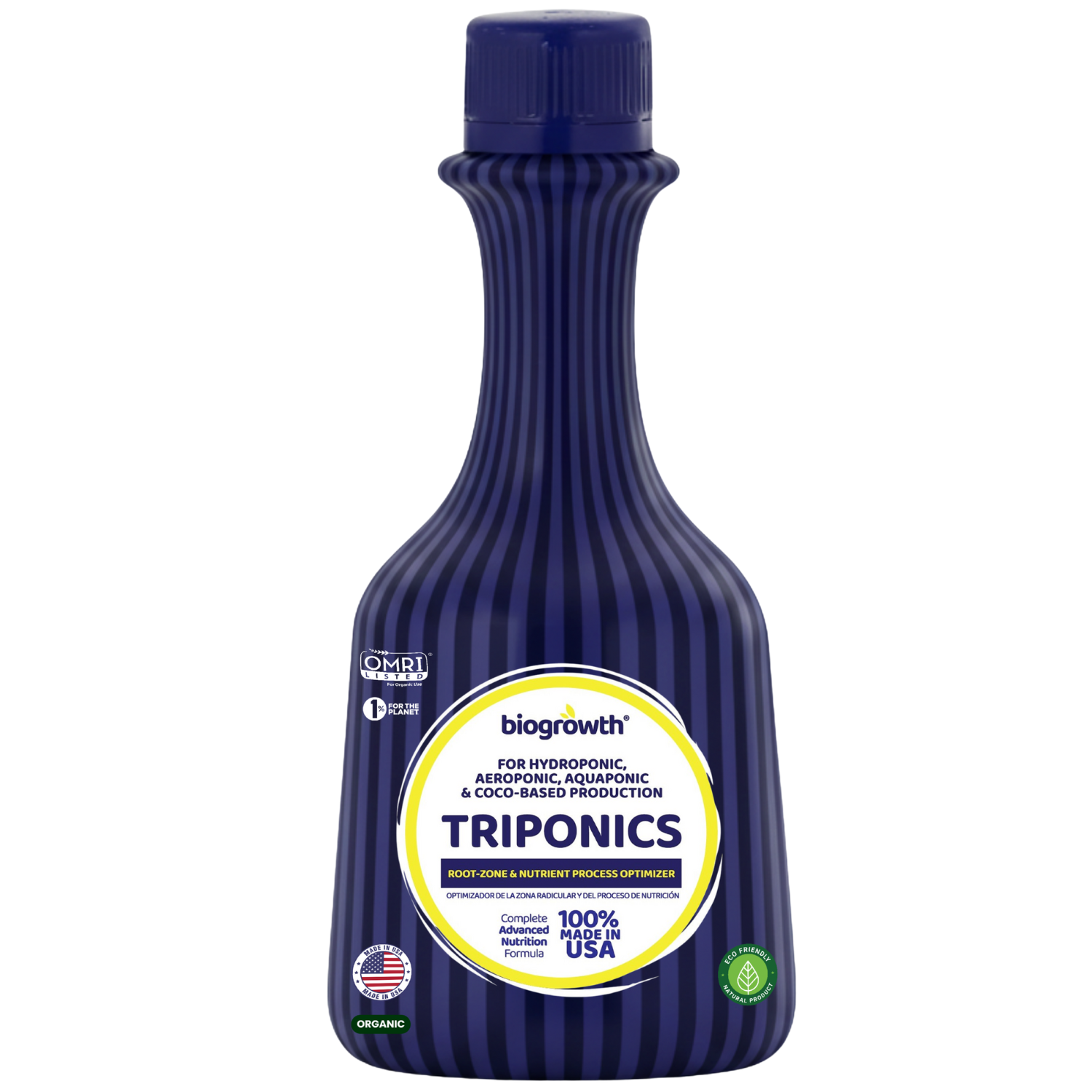 TriPonics Liquid Organic Root-Zone & Nutrient Process Optimizer for Hydroponics