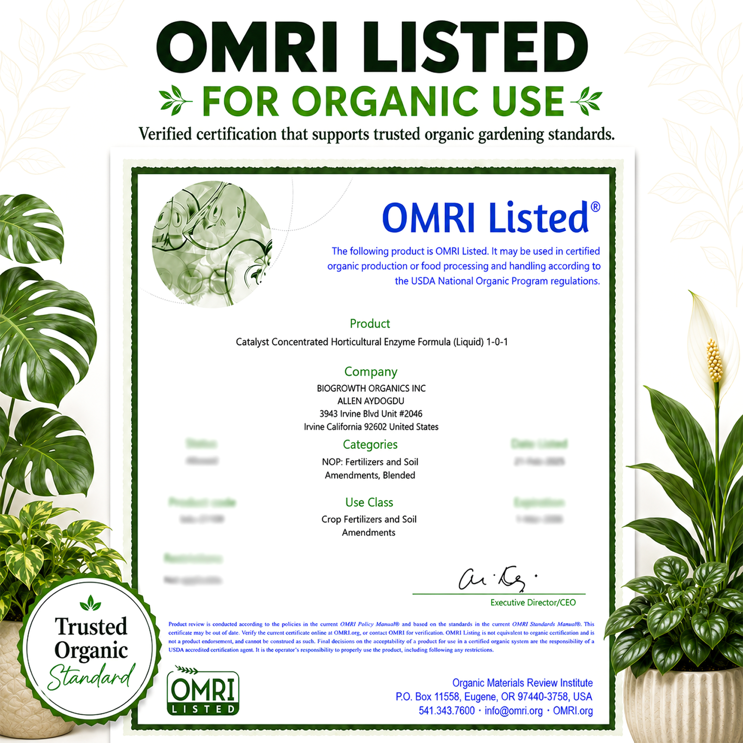 Thrive Liquid Organic Plant Vitamin for Cannabis