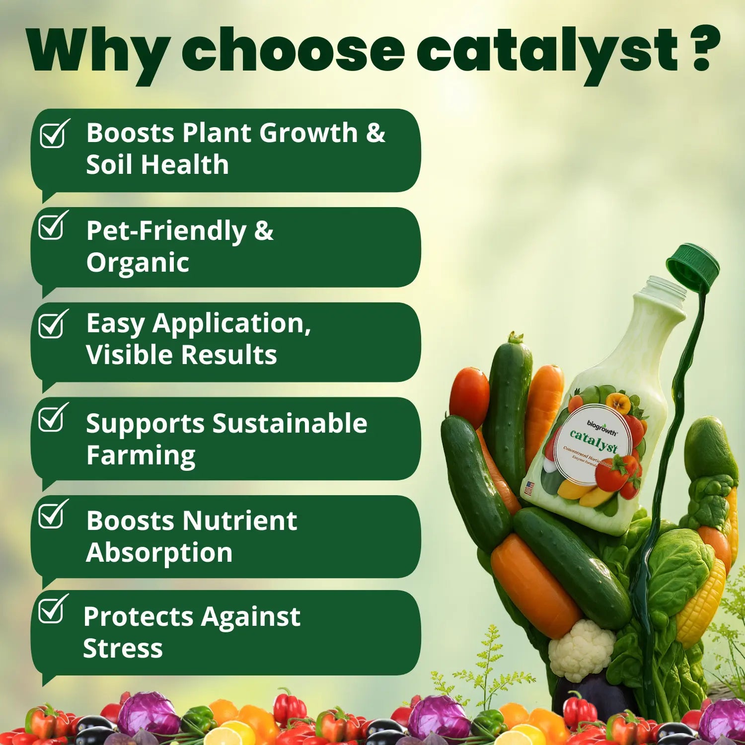 Catalyst Liquid Organic Plant Vitamin for Veggies & Fruits