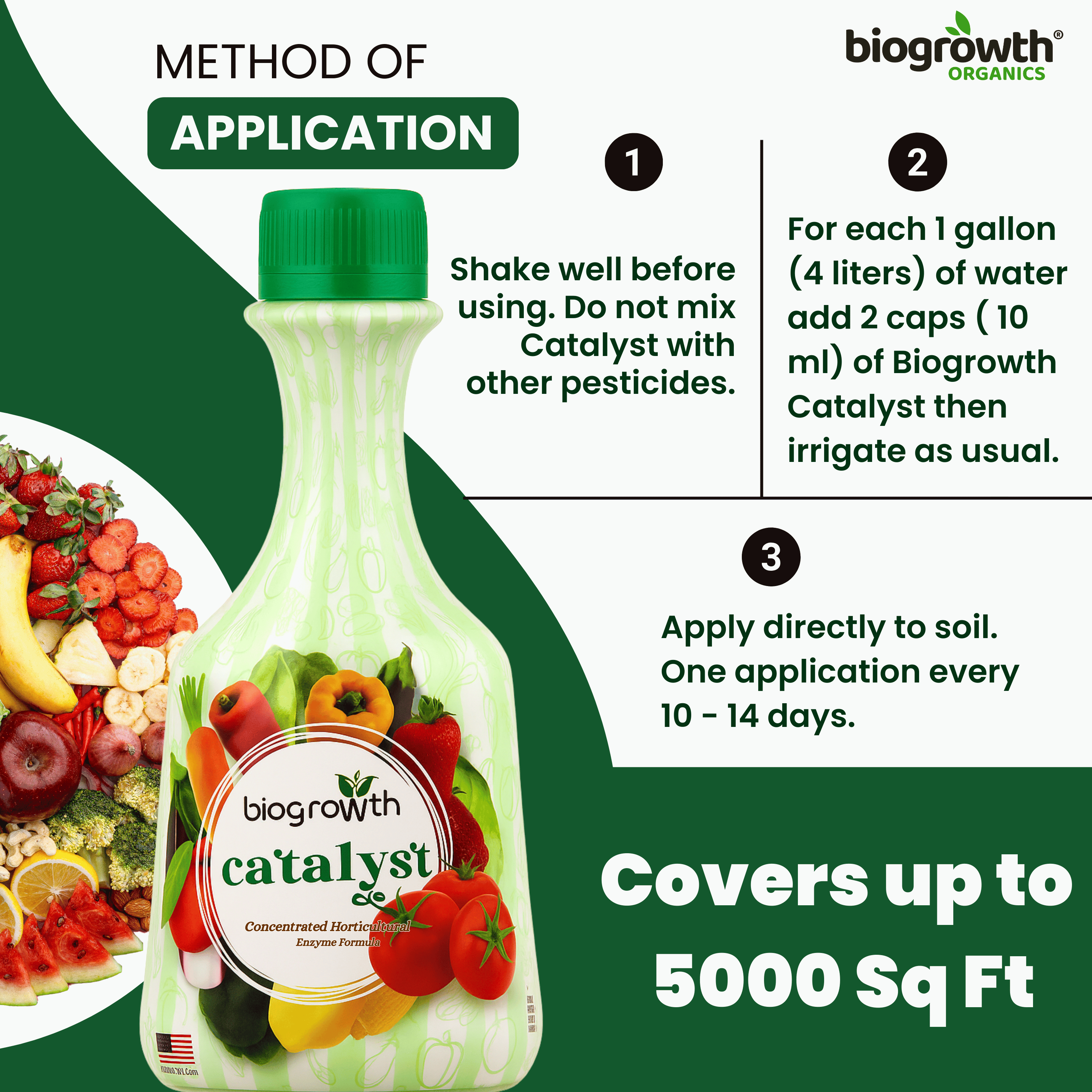 Catalyst Liquid Organic Plant Vitamin for Veggies & Fruits