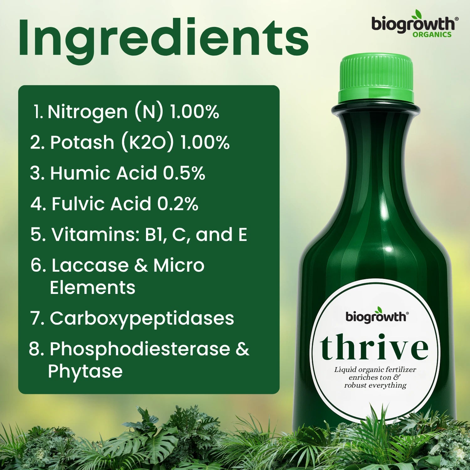 thrive plant fertilizer Thrive Liquid Organic Plant Vitamin for Cannabis