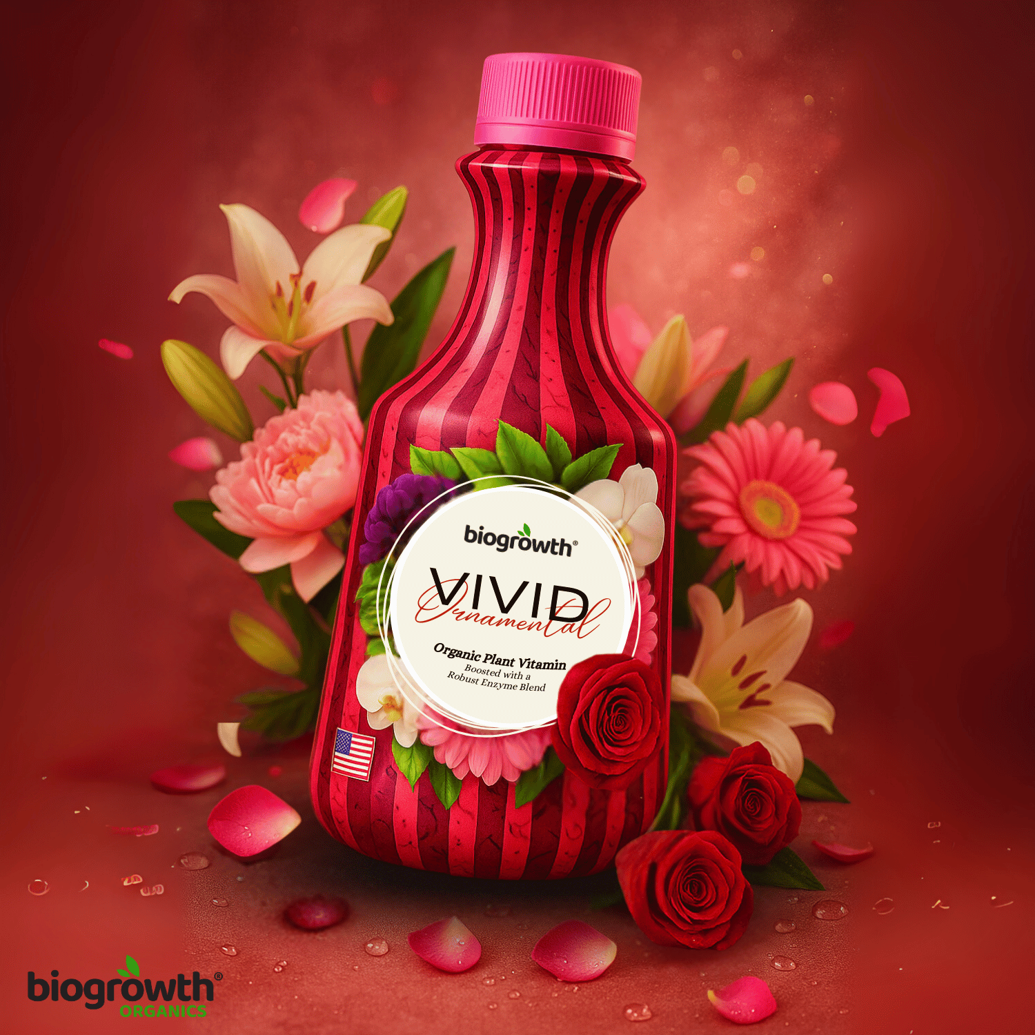 Vivid Liquid Organic Plant Vitamin for Flowers & Lawns