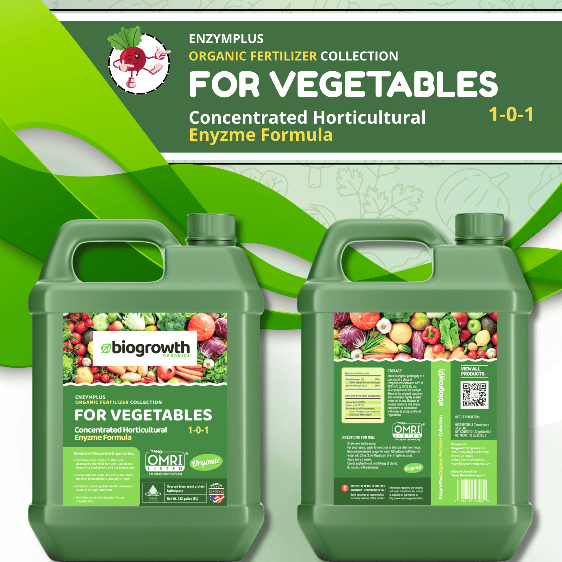 bio organic liquid fertilizer Enzymplus Organic Fertilizer for Enhanced Soil & Crop Health – Biogrowth Organics