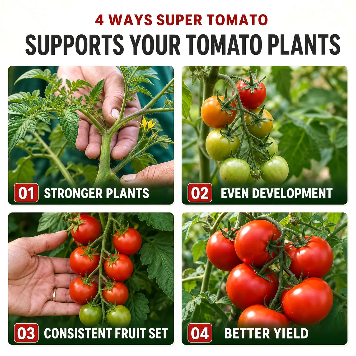 Super Tomato Liquid Organic Plant Vitamin for Heavy Yields & Stronger Vines - Biogrowth Organics