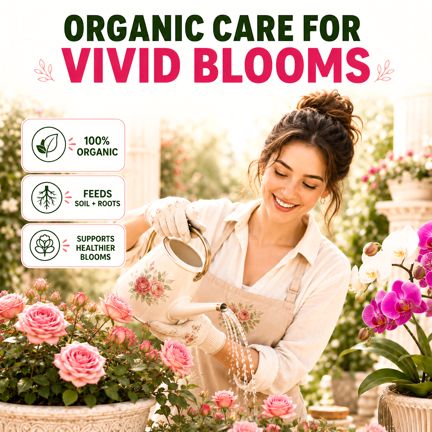 Vivid Liquid Organic Plant Vitamin for Flowers & Lawns